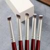 Instrumente pentru arta unghiilor: Instrument pentru puncte, Pensulă unghiulară pentru blending, Pensulă pentru pudră gradient, Mâner din lemn de trandafir, Stilou pentru pictură pe unghii Color Painting