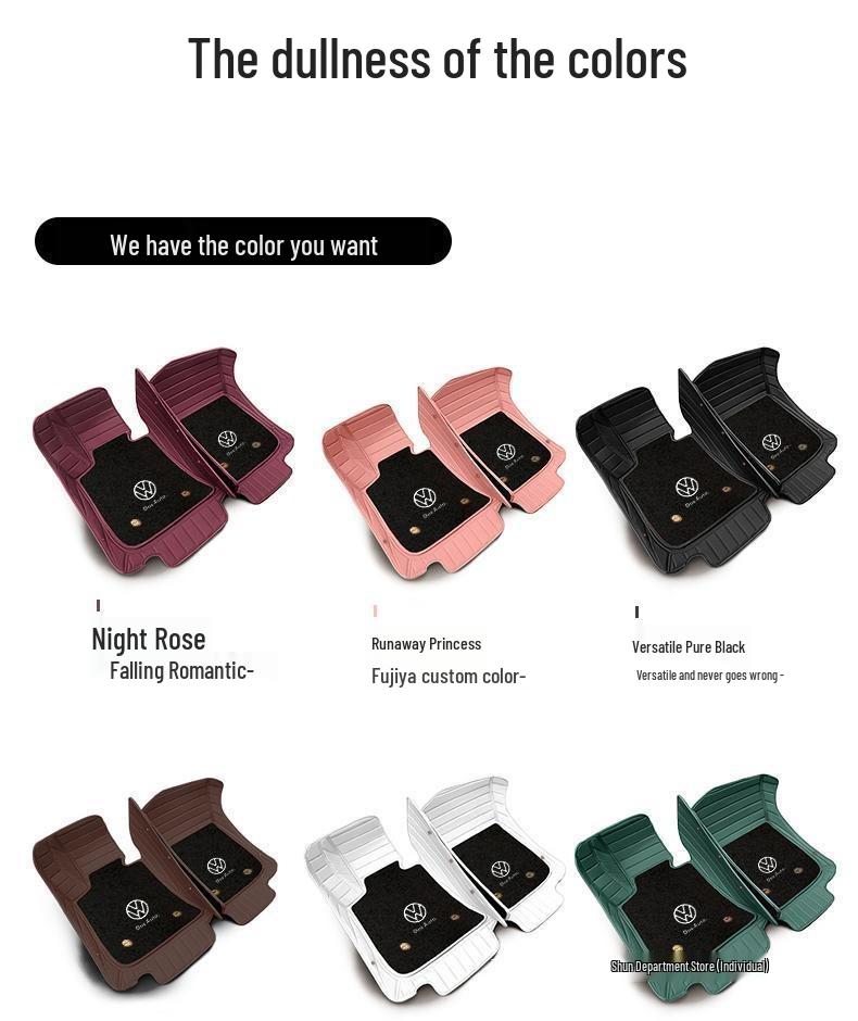 Volkswagen T-Cross Full Coverage Anti-Slip Car Mats, Easy Clean, Wear-Resistant Carpet Style