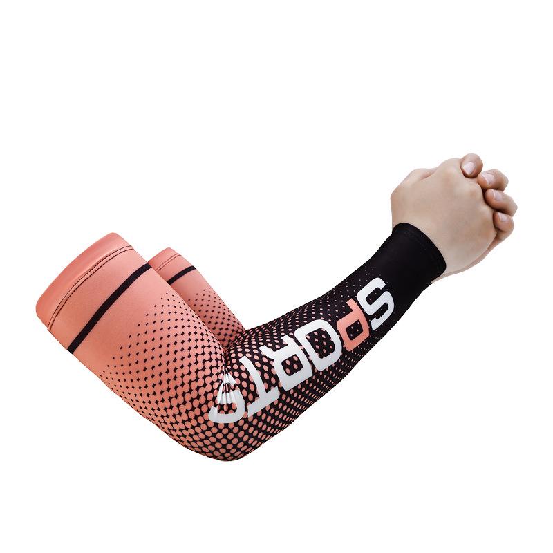 Sport Style Sun Protection Breathable Cycling Arm Warmers for Men and Women - Thin Ice Silk Sleeves