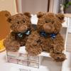 Niedlicher Teddybär mit Fliege, Plüschtier, Bär zum Umarmen, Bärpuppe, Kinderbegleiter, Beruhigungspuppe