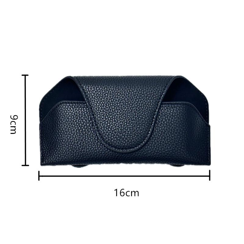 

Универсальный автомобильный солнцезащитный козырек, держатель для хранения очков, автомобильный зажим для карт и билетов, чехол - аксессуары для хранения в автомобиле чёрный