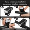 BK02 Bike Light USB Rechargeable T6 LED Bicycle Lights 6 Modes MTB Flashlight Bicycle Headlight for Cycling Bicycle Front Lamp