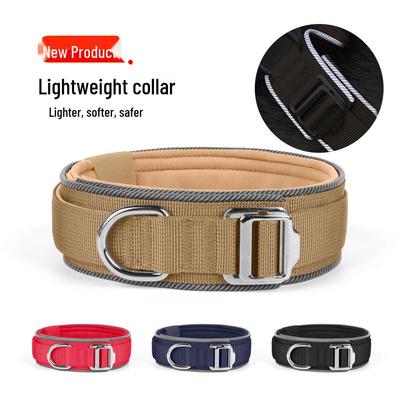 Reflecterende Tactische Hondenhalsband voor Grote Honden - Buitentrainingsaccessoire