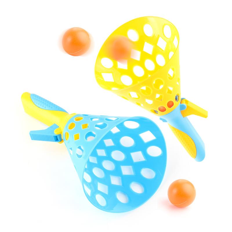 Set Gioco Palla Lancia e Prendi Grande per Bambini Giocattolo Interattivo Lancio e Presa Sport all'Aperto Regalo Gioco in Spiaggia Allenamento della Reazione