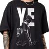 Kanye West YE Live In Los Angeles Bully Grafika Unisex Kulatý výstřih Bavlna Krátký rukáv Dámské a Pánské Tričko