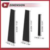 6pcs Door Pillar Window Trim for Nissan Sentra 07-12 Black