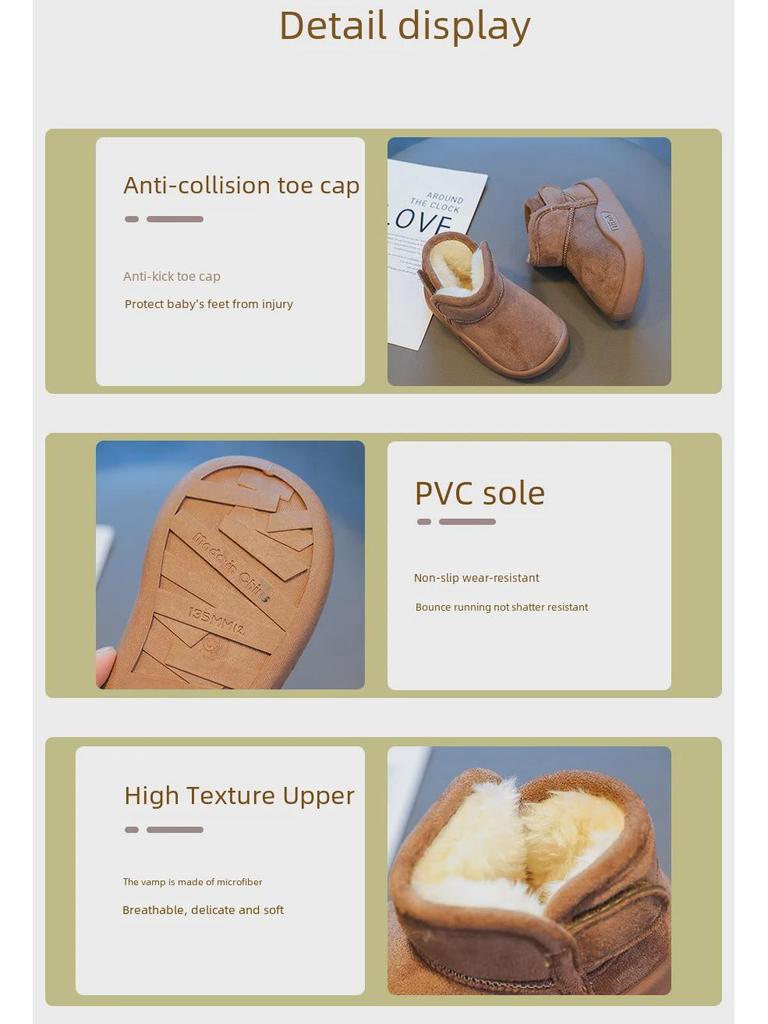 Dětské zimní sněhule - Teplé batolecí boty pro dívky