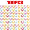 20/200x Marker Rings Metal Stitching Marker Crochet Locking Colorful Stitching Marker Rings Knitting Crocheting Accessories