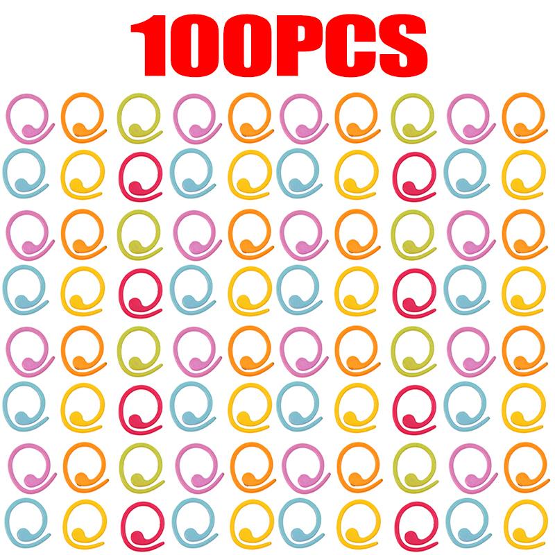 20/200x Marker Rings Metal Stitching Marker Crochet Locking Colorful Stitching Marker Rings Knitting Crocheting Accessories