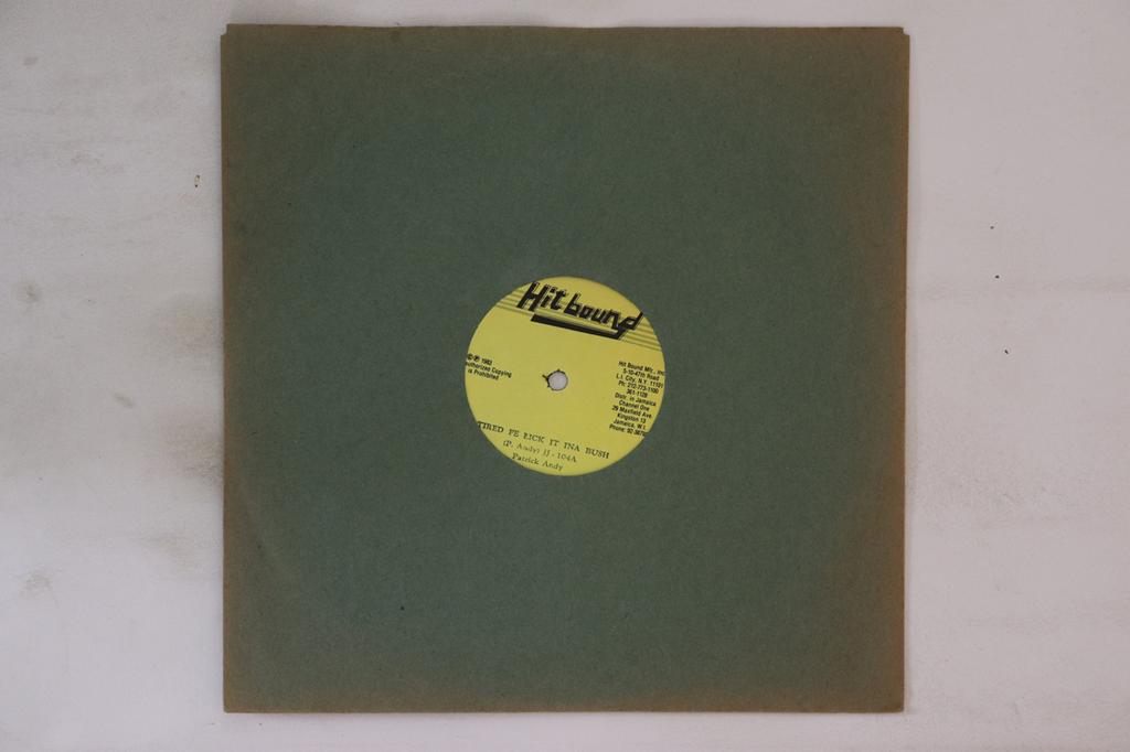 10inch Record PATRICK ANDY / ANGELA PRINCE - Tired Fe Lick It Ina Bush / Joker L JJ104 Hit Bound 1983 Jamaica Reggae, Ska & Dub Used