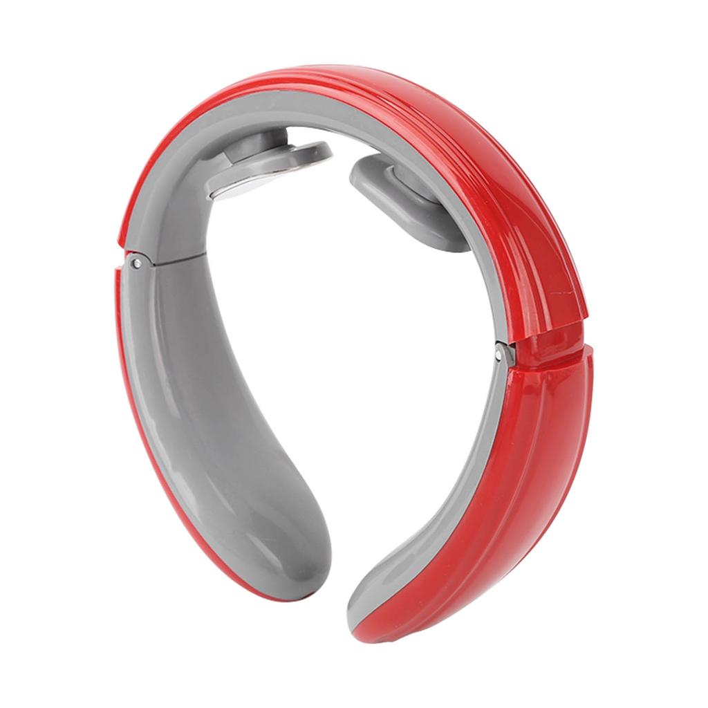 Elektrischer Impuls Nackenmassagegerät 6 Modi 9 Stärken Wiederaufladbare Nackenmassage-Maschine mit Elektrodenpflastern Rot