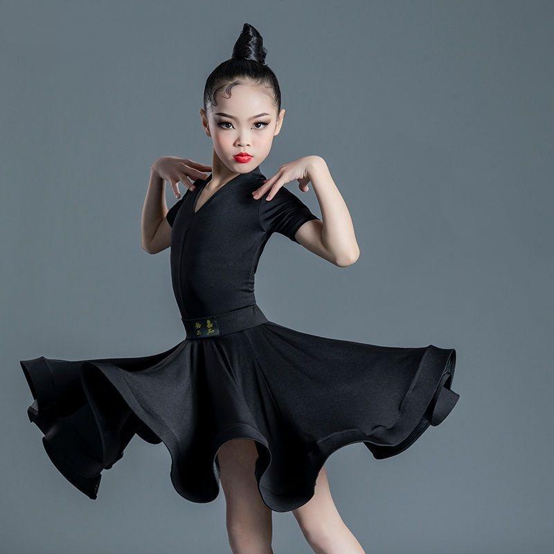Girls Professional Latin Dance Dress for Girls Ballroom Dancing Dresses Rumba Cha Cha Samba Practice Dress Latin Performance