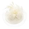Women's Formal Fascinator Headpiece with Mesh Net Feather Detail Tea Party Styling for Wedding Guest Looks and Parties
