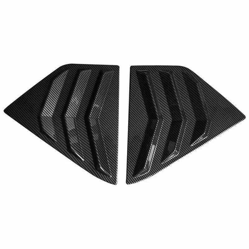 For Nissan Kicks 2017 2018  - ABS Plastic Rear Window Quarter Louver Cover Side Vent Trim Car Adhesive Accessories