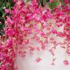 Single Branch Faux Wisteria Flower Vine Plants Strips  Home and Garden Decorations