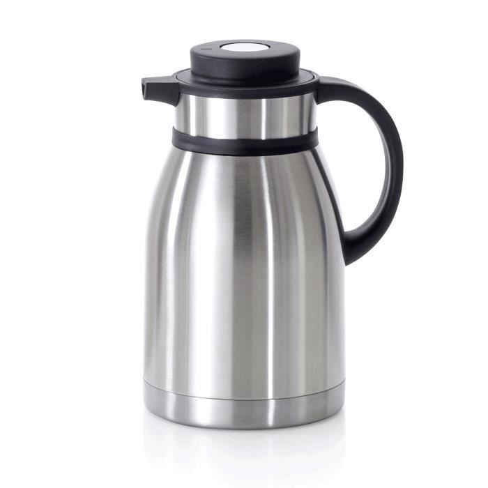 Insulated Pitcher - Was Germany - Nickel-chromium Steel - 2 L - H 255 Mm - Push-button Stopper