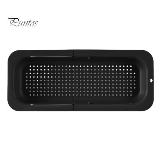 

Выдвижная сливная корзина над раковиной Многофункциональный полипропилен Выдвижной слив для мытья фруктов и овощей Дуршлаг Ситечко Чаша Посуда темно-серого