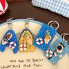 Acrylic Keychain Charm with Metal Swivel Keyring, Pool Theme Bag Charm for Keys, Backpacks, Zipper Pulls and Gifts