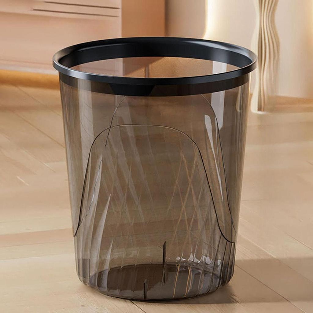 Trash Can Garbage Container Bin Stylish Minimalist Household Wastebasket for Bedroom Laundry Room Living Room Bathroom Kitchen