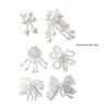 2Pcs Artificial Pearls Shoe Charm Pearls Tassels Shoe Buckles Clips Decorations Accessories for Sneakers Embellishments