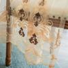 Perdele Transparente Brodate cu Dantelă Franceză Elegantă Cort Paravan Fereastră Broderie Europeană Atmosferă Opacă Balcon High-end Dormitor Paravan Cortină