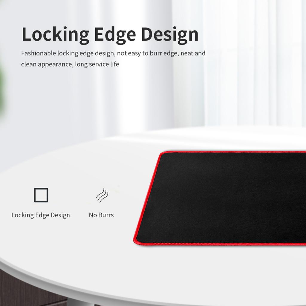 Mouse Pad Locking Edge Gaming Mouse Pad Anti Skid Wear Resistant Rubber Mouse Pad for Home Game