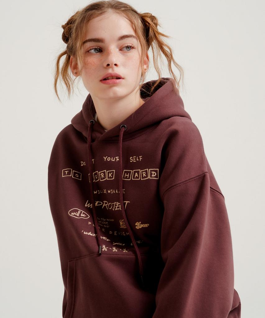 Pure Delight Hood Red Brown Mjhd7753