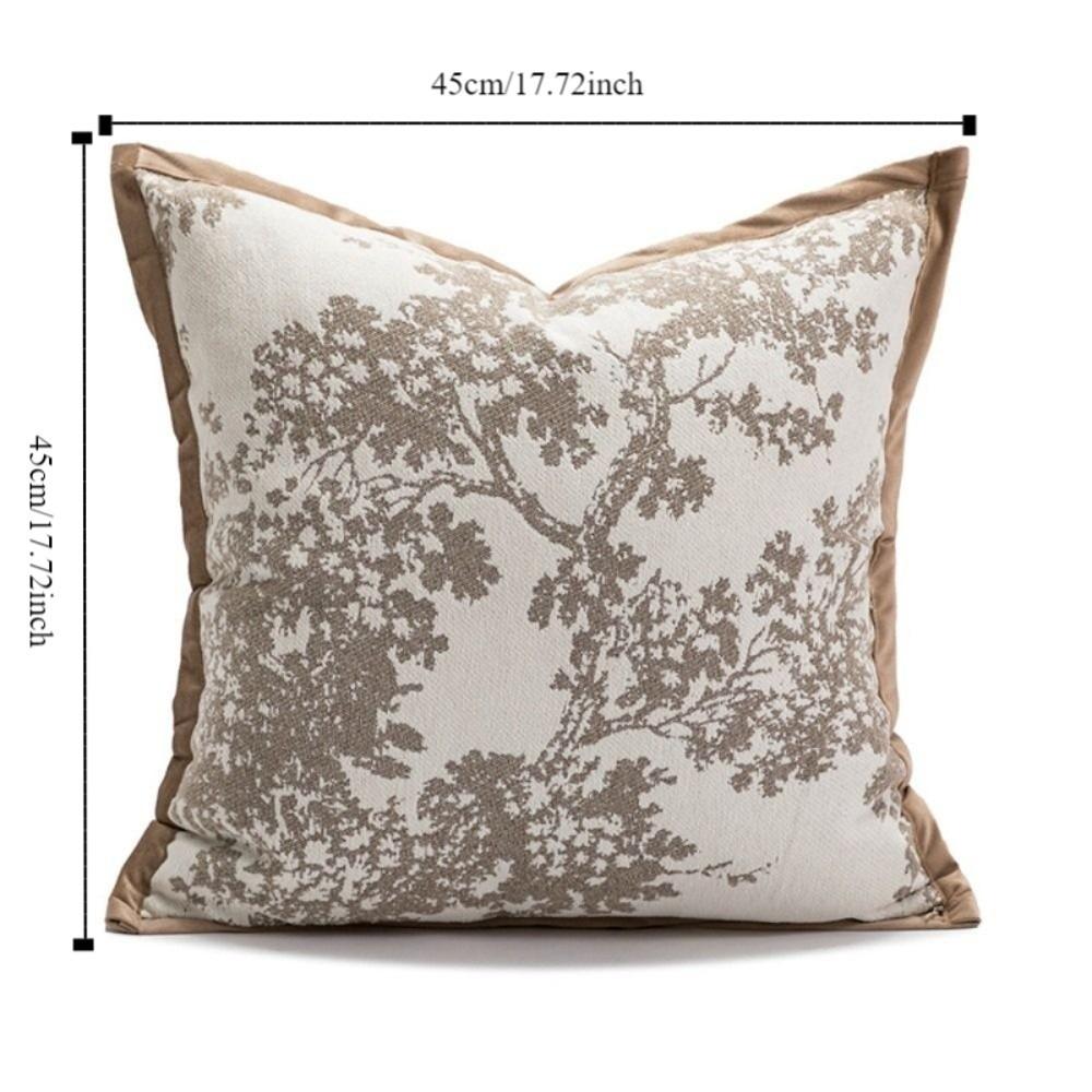 Brown Coffee Pillow Covers Nordic Style Cushion Cover High-end Sofa Pillowcase  Bedroom