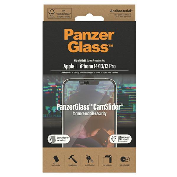 Szkło hartowane do iPhone 14 PanzerGlass CamSlider Antibacterial