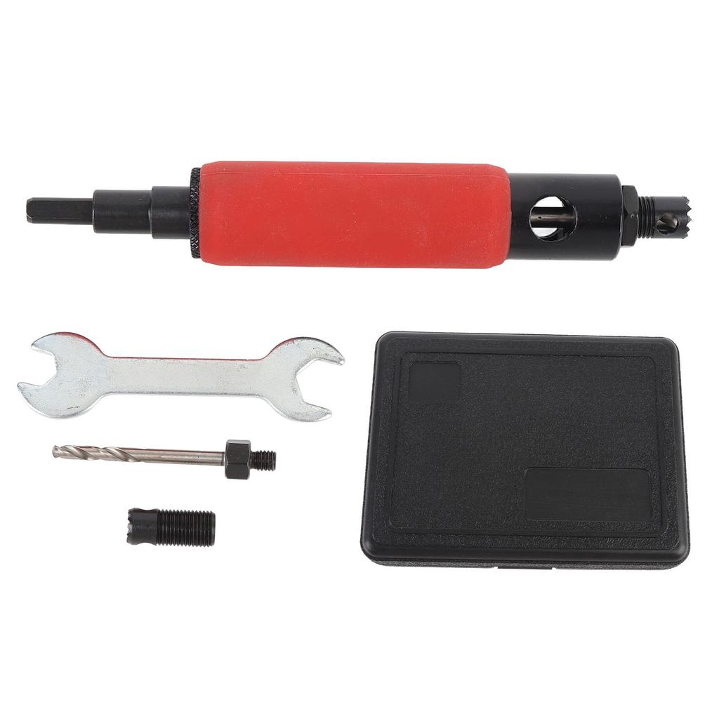 Nietentfernungs-Werkzeugset mit 5/32 Zoll Bohrer Dom Flachkopfnietenzieher für 1/4 Zoll Pneumatik