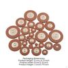 Saxophone Pad with Metal Tone Reflector Airtight Leather for Instrument Technicians