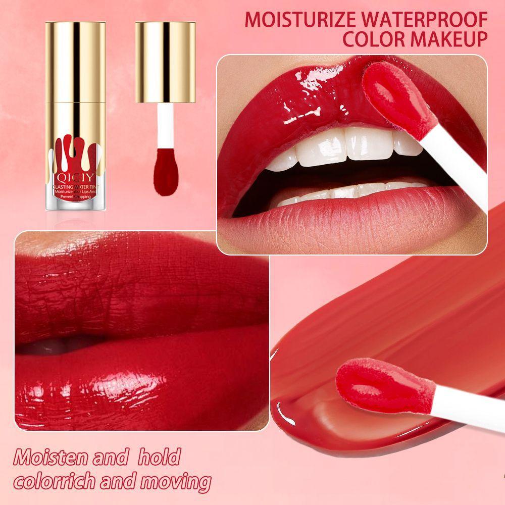 6 Colors Sexy Moisturizing Lip Glaze Pearlescent Anti-Drying Lipstick Non-stick Cup Waterproof Non-greasy Lipstick