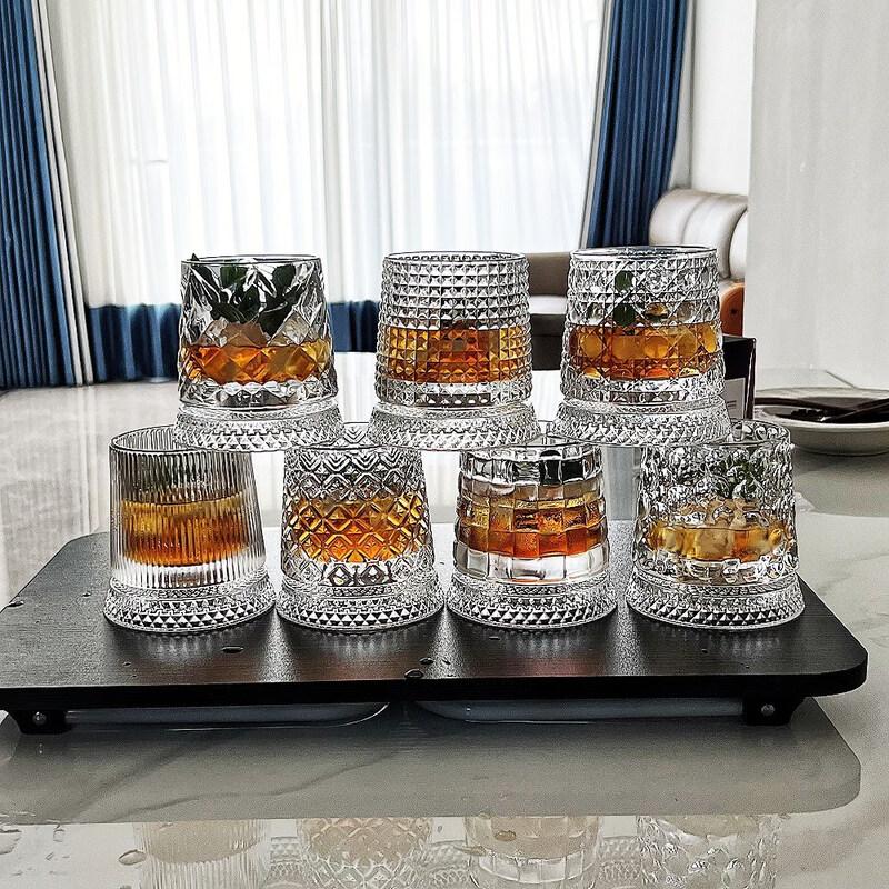 LISM Rotating Whiskey Glass, 280ml