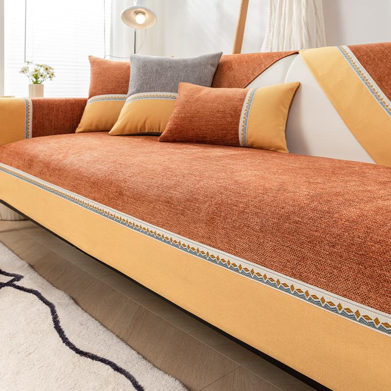 

Чехол на диван, новая подушка для дивана, нескользящая универсальная подушка на четыре сезона, простой современный чехол, тканевая подушка 70*70