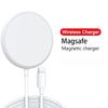 Base Caricatore Wireless Magnetica USB + Tipo C Per Magsafe Iphone 16 15 14 13 12 Pro Max Trasparente Stazione di Ricarica Rapida
