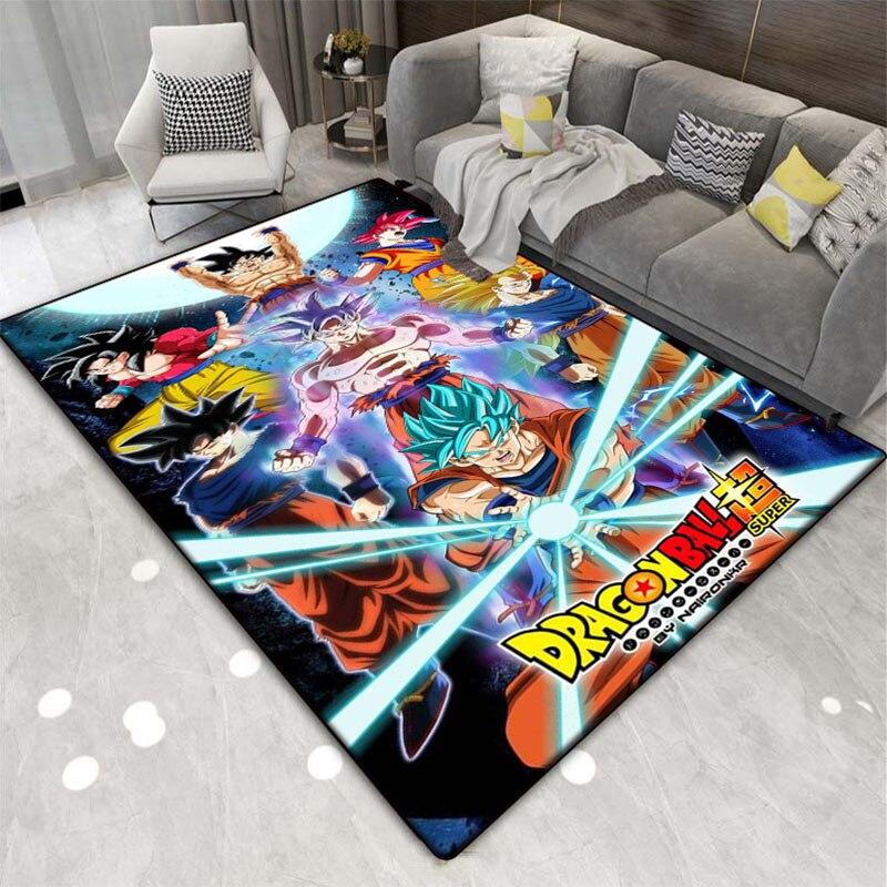 Multi Functional Cartoon Flannel Soft Home Living Room Japanese Cartoon Game Bathroom Kitchen Doormat Anti-skid Carpet.