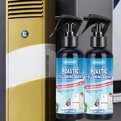 120ml Plastic Yellowing Remover - Removes Oxidation, Restores Dull Surfaces Like New - Suitable for Air Conditioner Panels, Toil