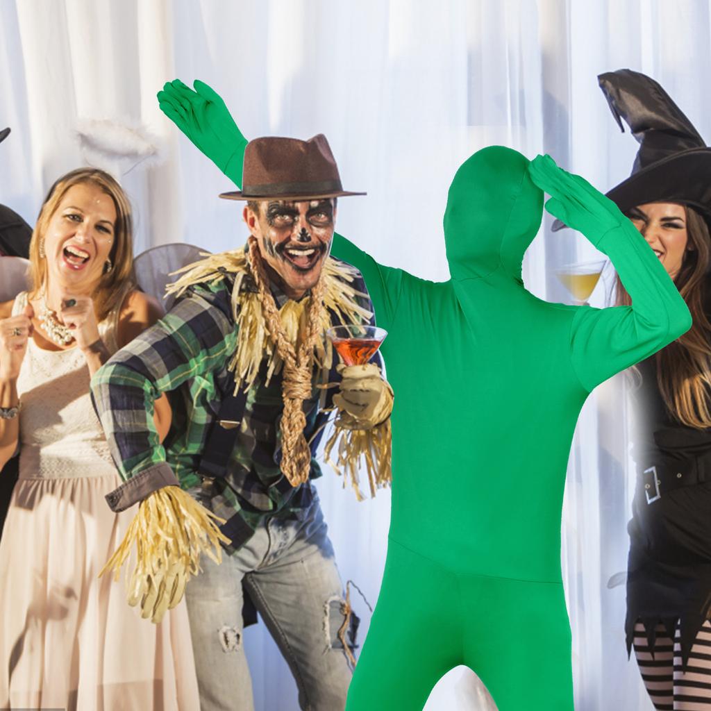 Full Body Suit, Halloween Costumes For Adults, Green Full Bodysuit, Zentai Unise