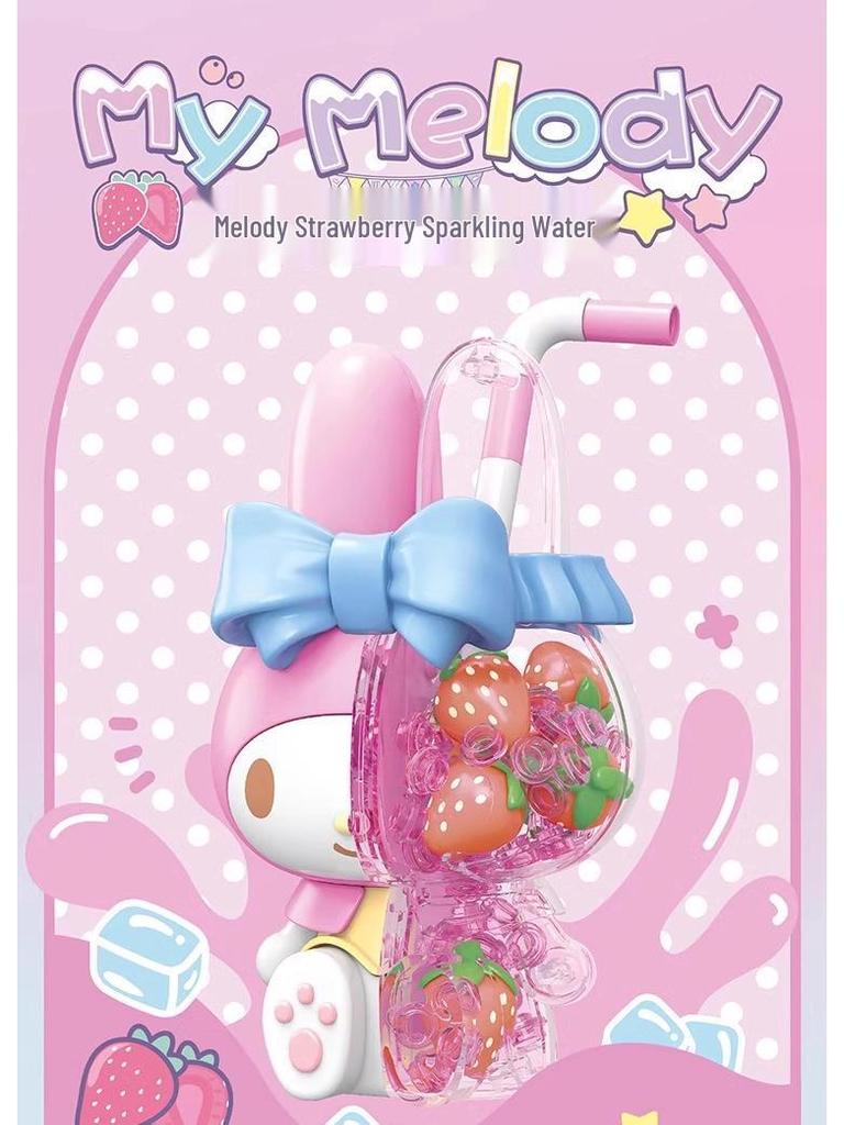 Sanrio Building Block Figures: Kuromi & Hello Kitty Ornaments (1323-26) Holiday Gifts
