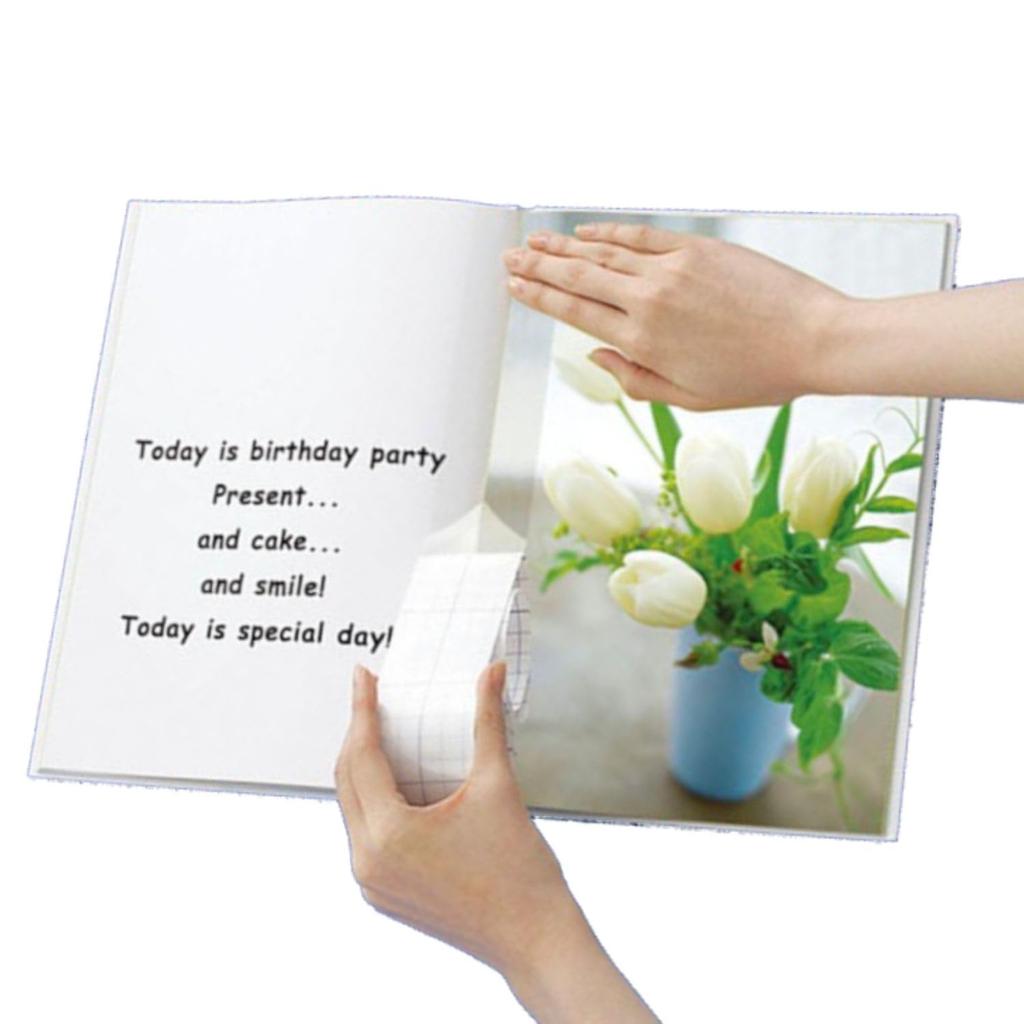 Repair 5cm Wide X Library Book UV Picture Textbook Repair Tape, Bookbinding, Clear, 5m, Film, Protection, Book, (10)