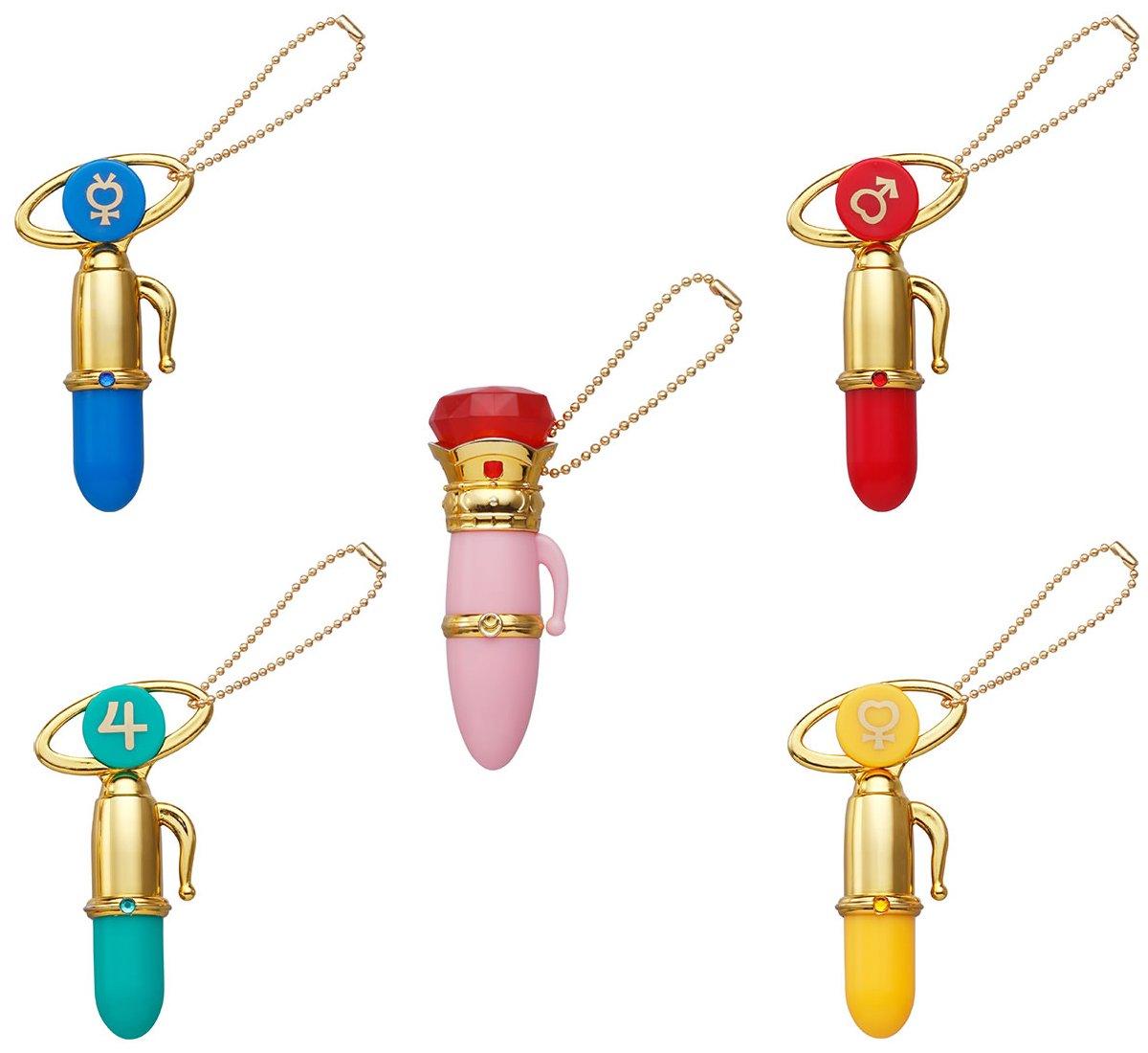 

BANDAI Gashapon Sailor Moon Disguise Transformation Pen Mascot Charm Set of 5 &