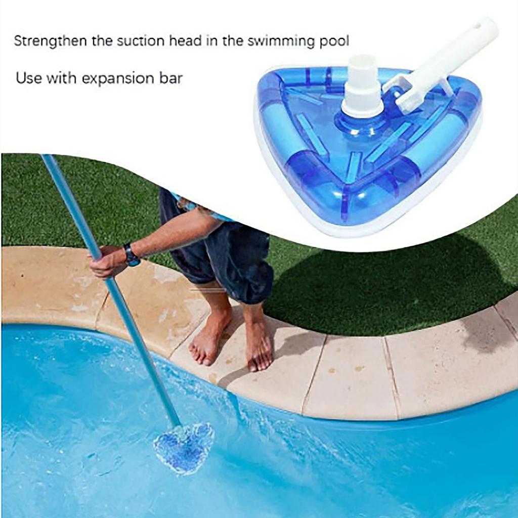 Testa Aspirafango per Piscina Triangolare Trasparente Aspirafango per Piscina in Vinile
