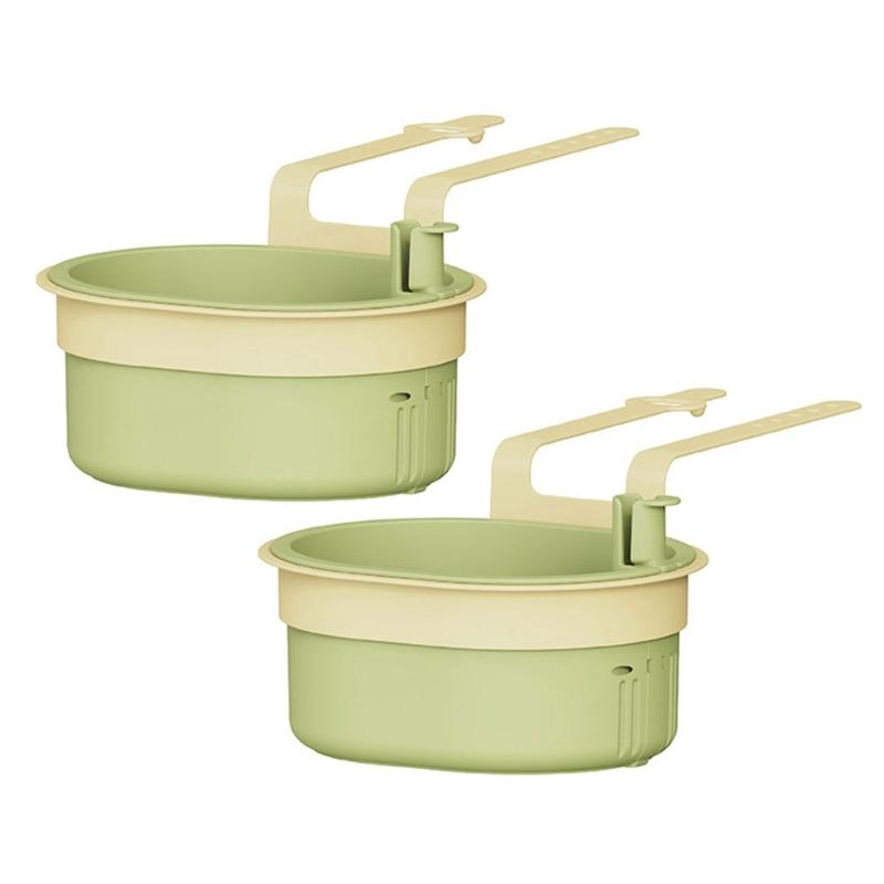 Solid Plastic Over Sink Dish Drying Rack Water Draining water Basket For Dishwashing Tools Organization And Vertical Storage