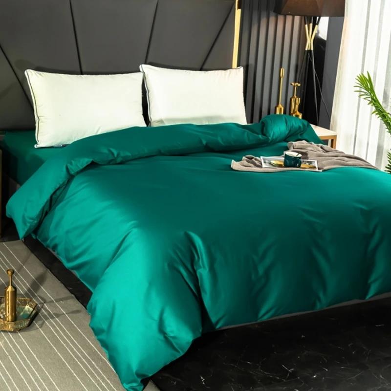 High Quality Pure Cotton Duvet Cover Solid Color Comforter Cover Single Double King Size Quilt Cover 140x200cm 1Piece