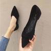 2026 Versatile Women's Black Pointed Toe Flats - Gentle Style with Soft Sole for Spring/Autumn.
