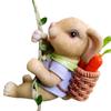 Cute Bunny Statue Resin Miniatures Figurine Garden Decor Animal Sculpture  Outdoor