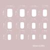 24 Pcs Flame Artificial Nail Black Gradient Press On Nail Square Stick On Nail Glittering False Nail for Woman