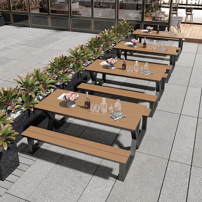 Dunzhu Outdoor Integrated Park Table and Chair Set