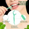 RIMI SMILE Oral Care Dental Floss Picks 50/150PCS, Mint Fresh Breath, High Tensile Thin Floss Sticks for Deep Interdental Cleani