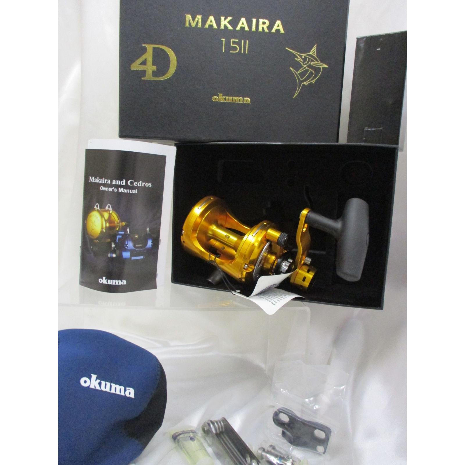 Used [Misawa store 73-0-828] * MK-15 OKUMA MAKAIRA MK-15II Gold Zenith reel zenith 4526871051553 Lever drag reel Bait reel MAKAIRA Marlin Tuna Bonito